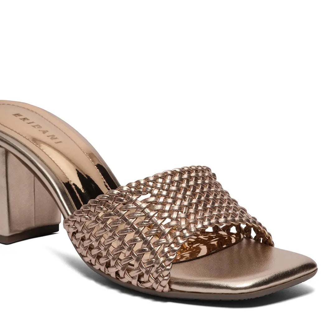 Freny Metallic Block Heels High Choice Eridani