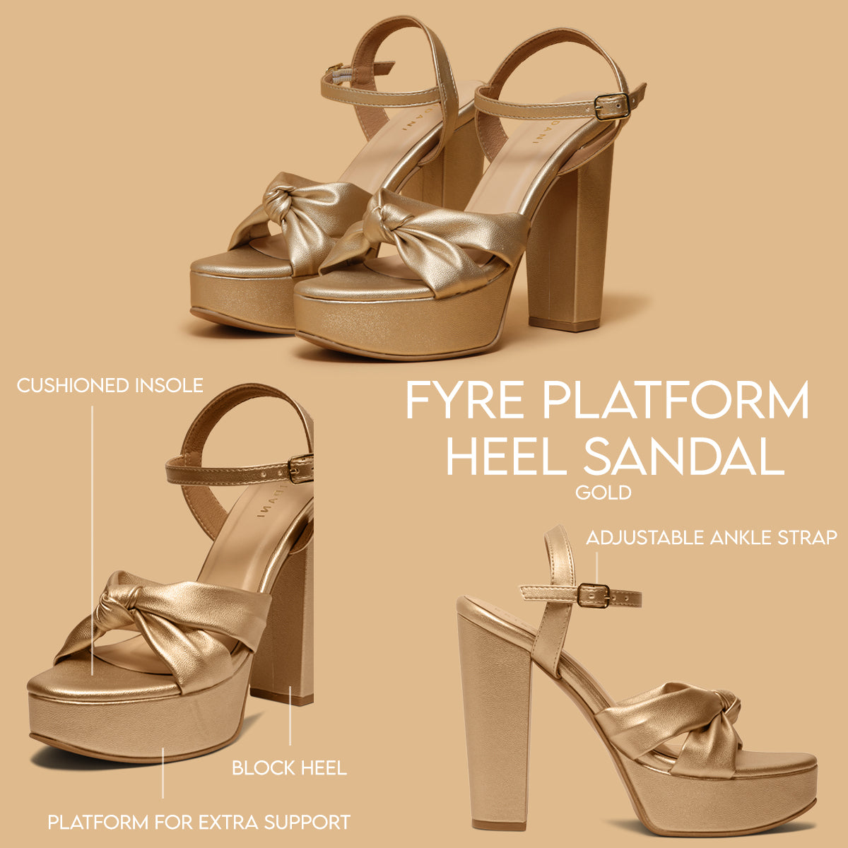Fyre Platform Heel Sandal Saifi Traders Eridani