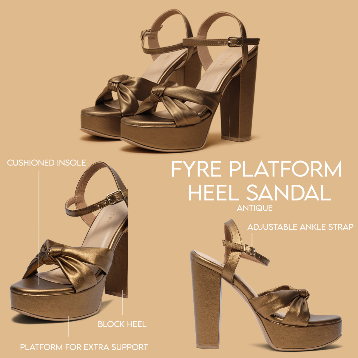 Fyre Platform Heel Sandal Saifi Traders Eridani