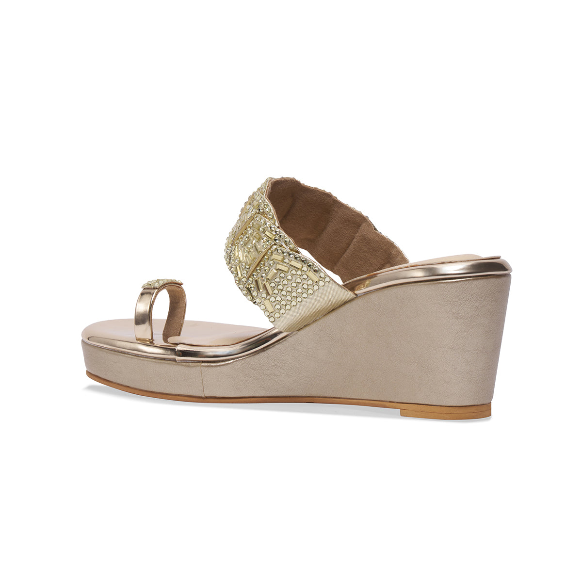 Geet Embellished Wedges