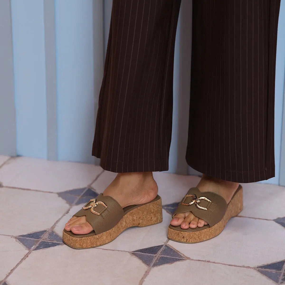 Gracey Textured Wedges SilverStar Footwear