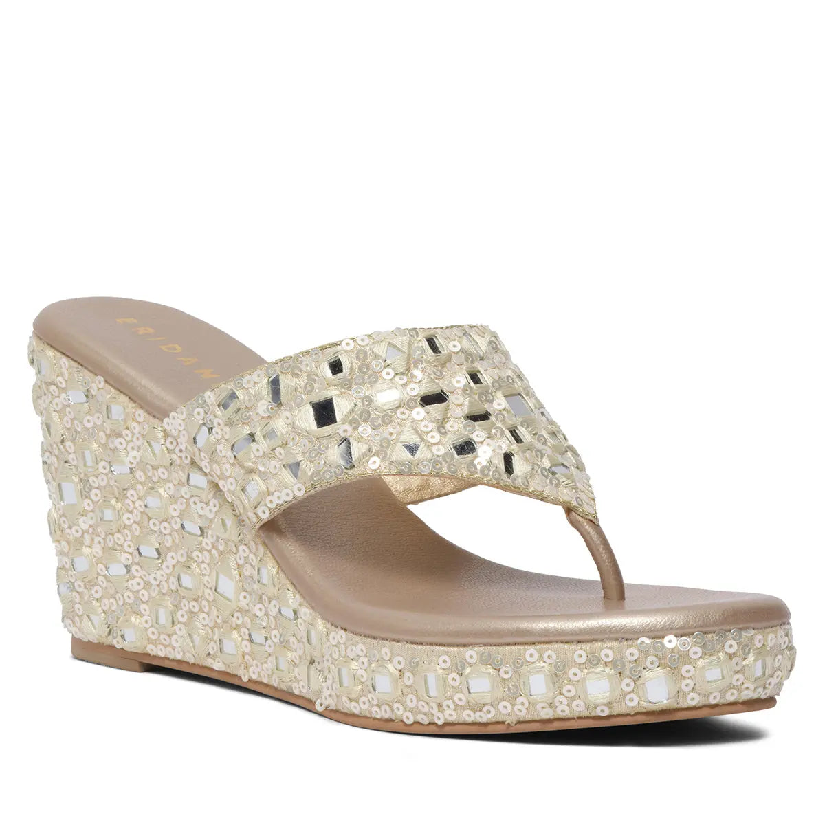 Hiya Embroidered Wedges Diamond Footwear Eridani