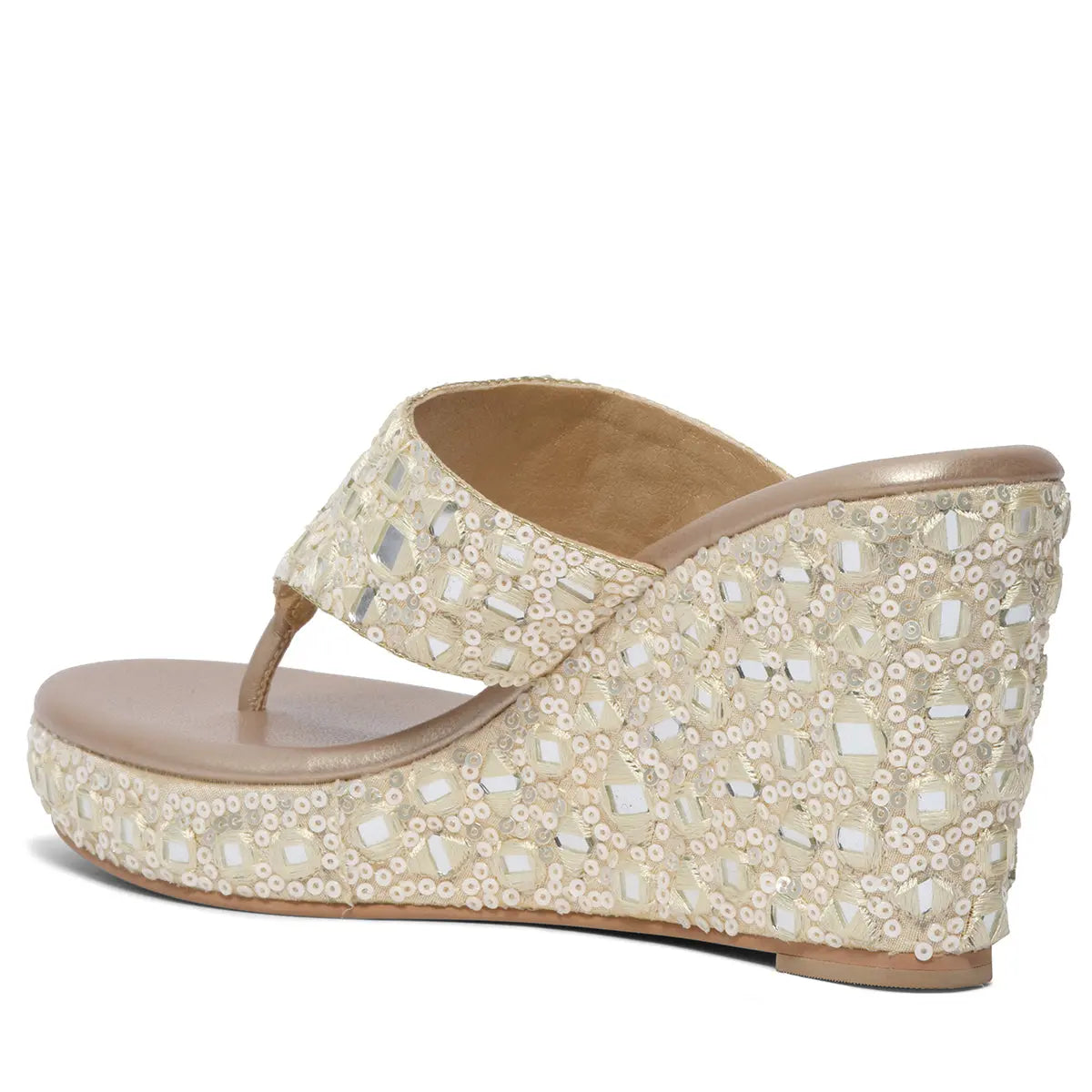 Hiya Embroidered Wedges Diamond Footwear Eridani