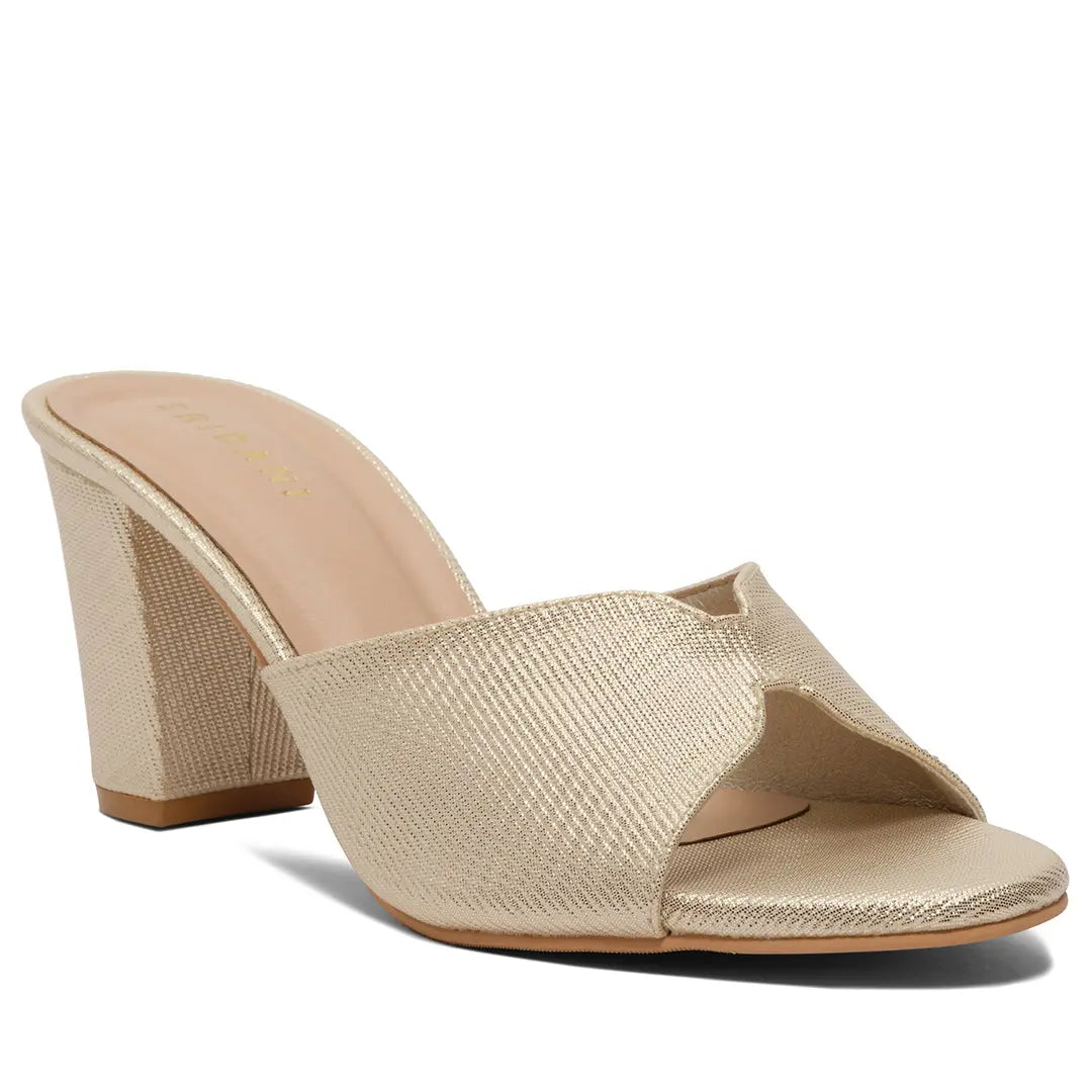 Ina Textured Heels Honey Footwear Eridani