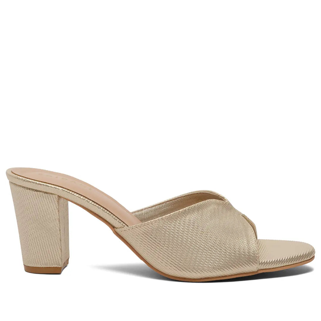 Ina Textured Heels Honey Footwear Eridani