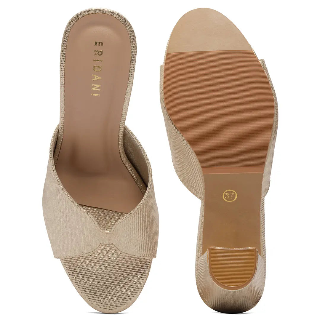 Ina Textured Heels Honey Footwear Eridani