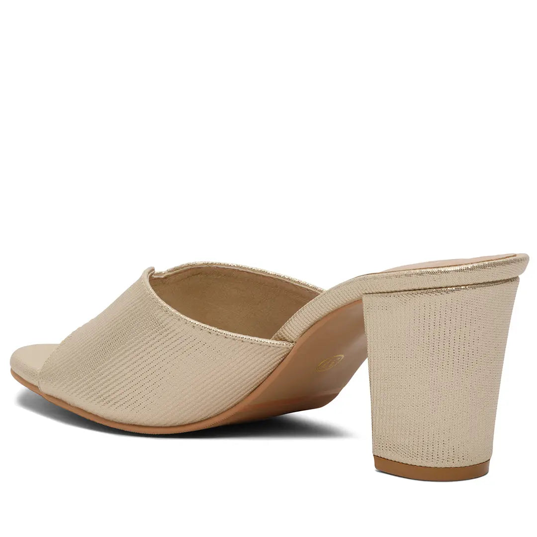 Ina Textured Heels Honey Footwear Eridani