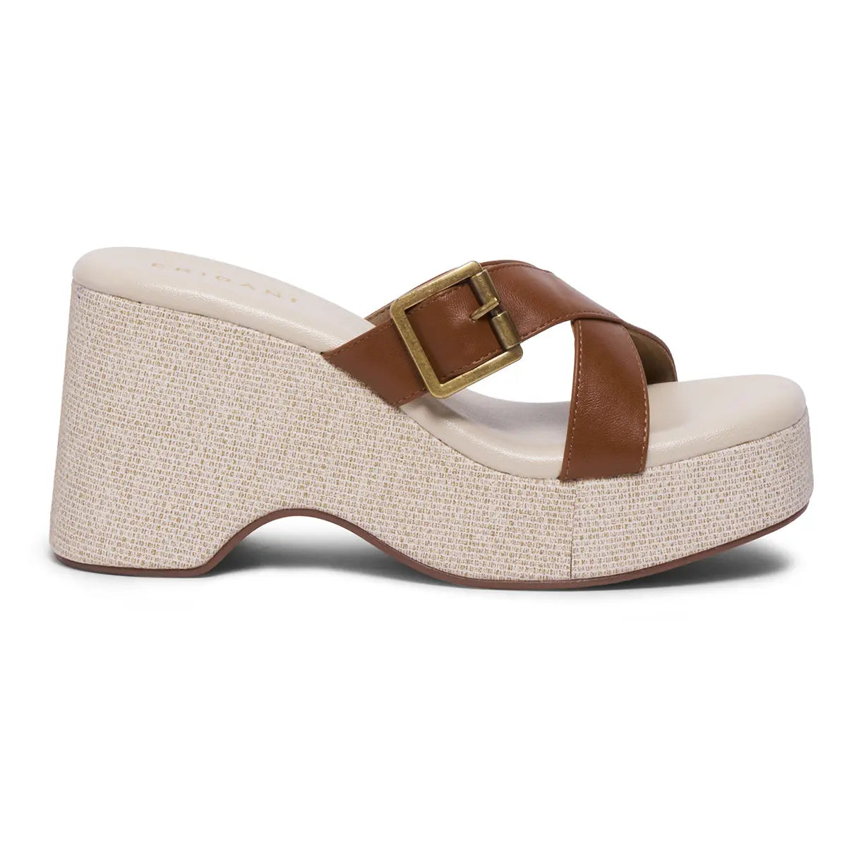 Isla Criss-Cross Buckle Wedges Star Footwear