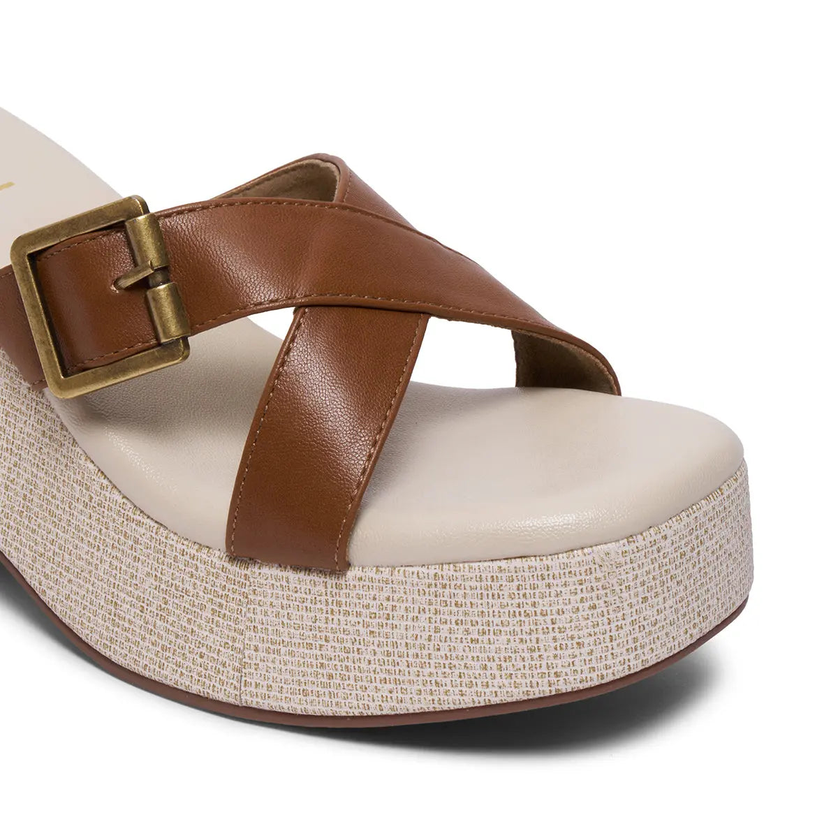 Isla Criss-Cross Buckle Wedges Star Footwear