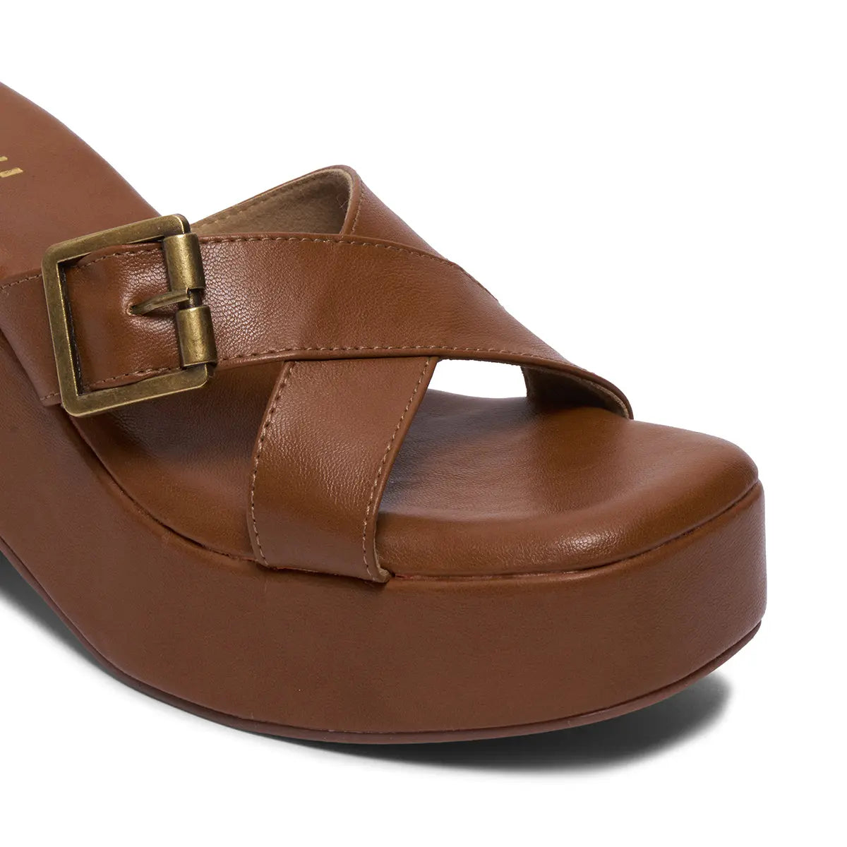 Isla Criss-Cross Buckle Wedges Star Footwear