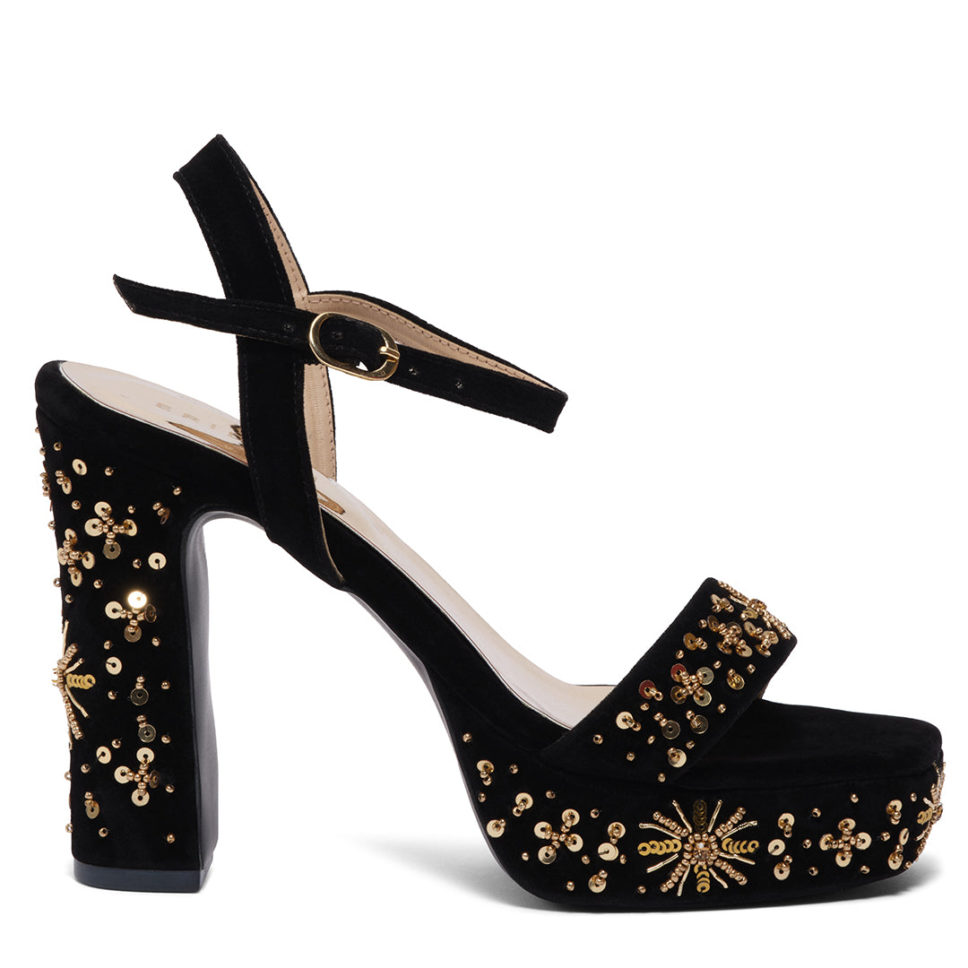 Ivanshi Embroidered Heels