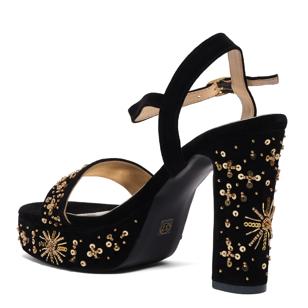 Ivanshi Embroidered Heels