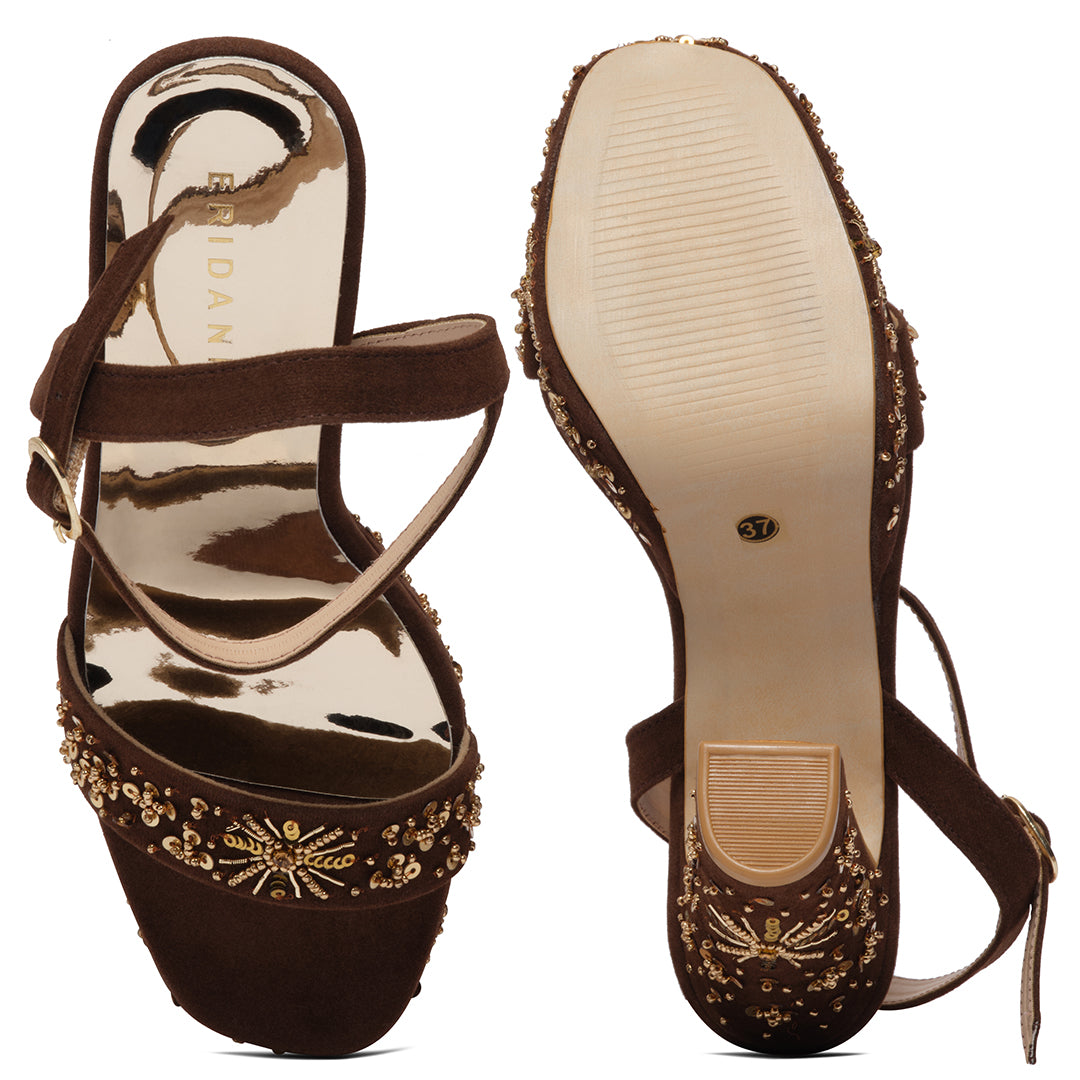 Ivanshi Embroidered Heels