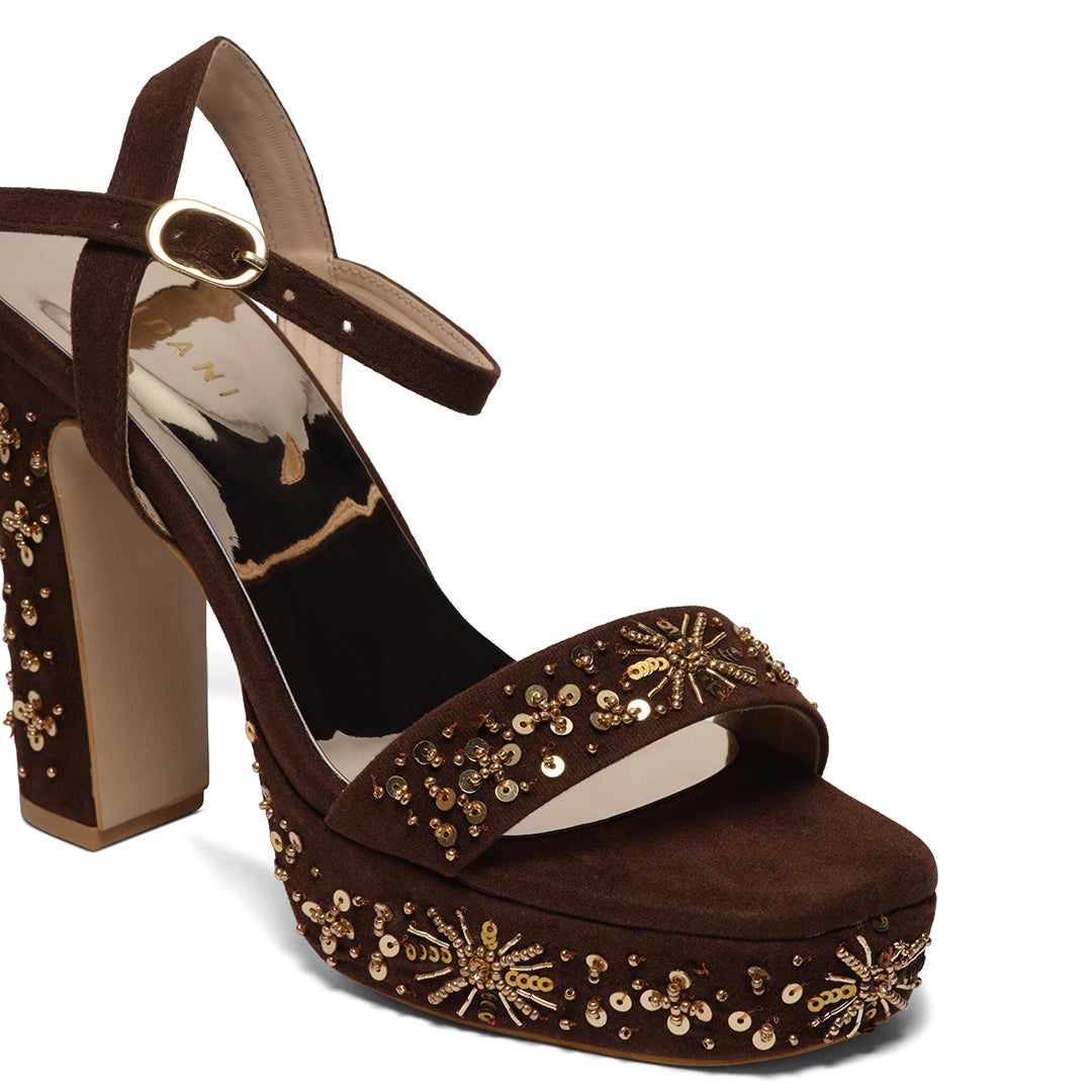 Ivanshi Embroidered Heels