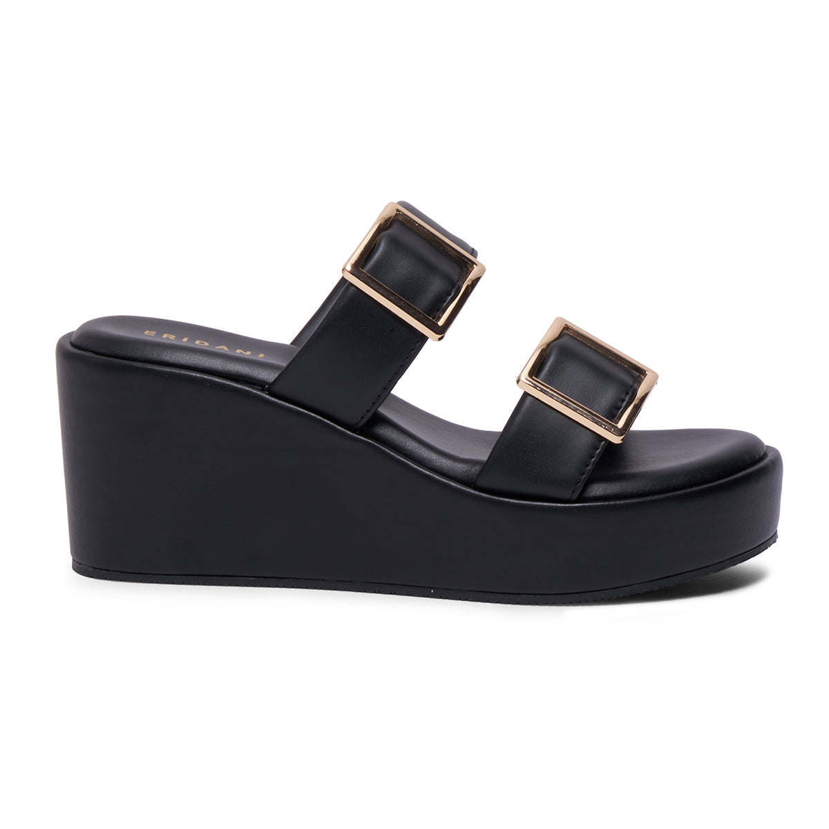 Jenaa Buckle Wedge Sandals