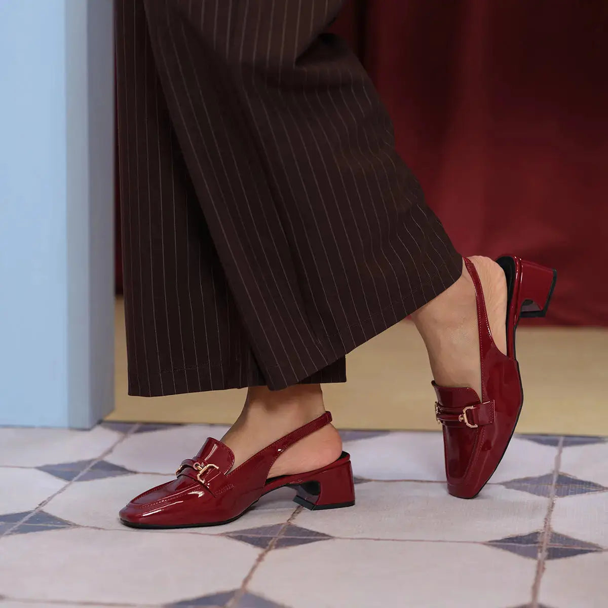 Josie Slingback Mules Topsi Footwear