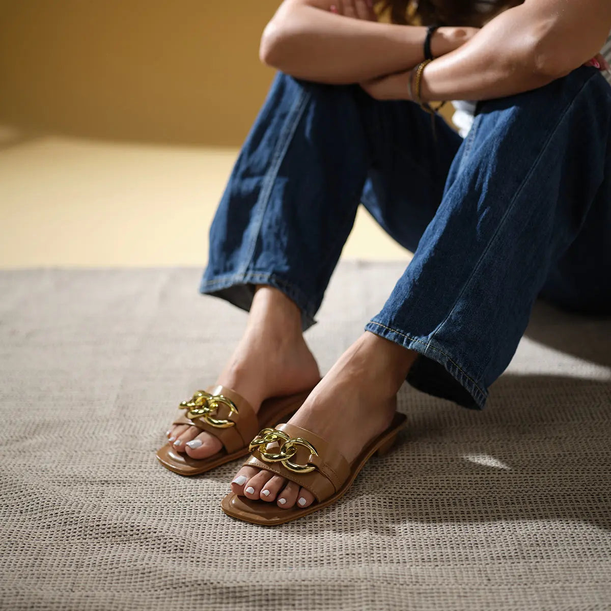 Kaira Embellished Flats Azim Ahmed