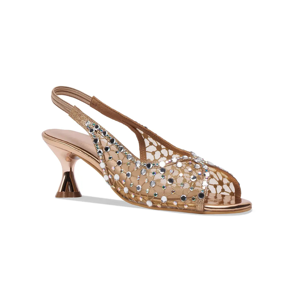 Kiara Embellished Slingback Heels Come