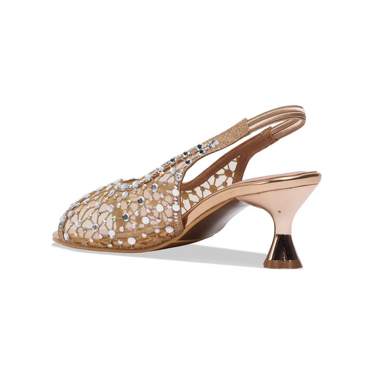 Kiara Embellished Slingback Heels Come