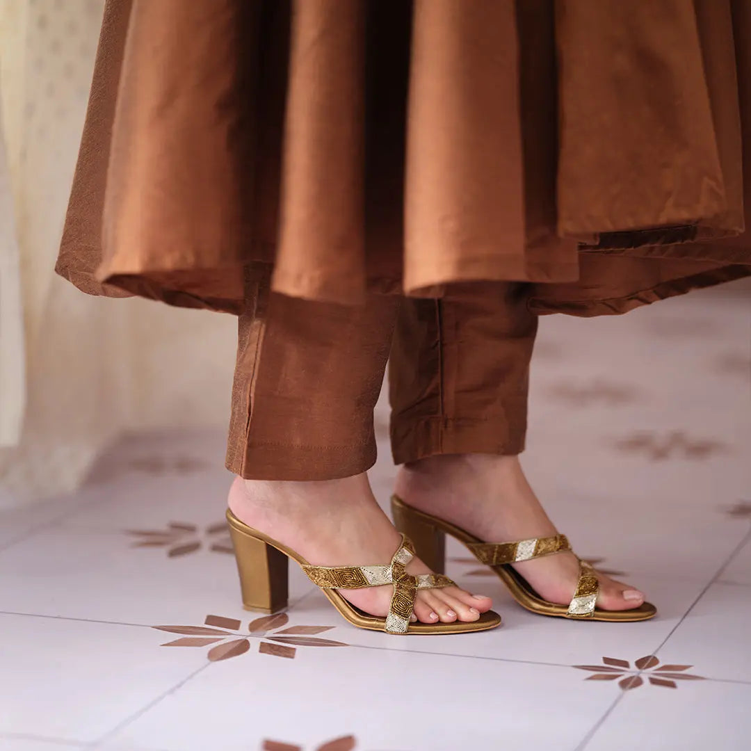 Kimaya Embellished Heels Mahek Footwear