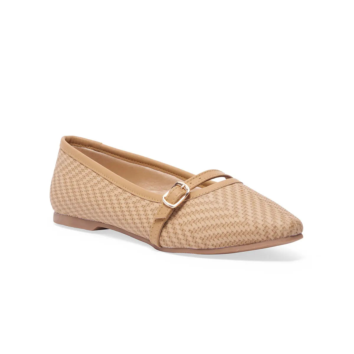 Klara Textured Ballerinas Status Shoes