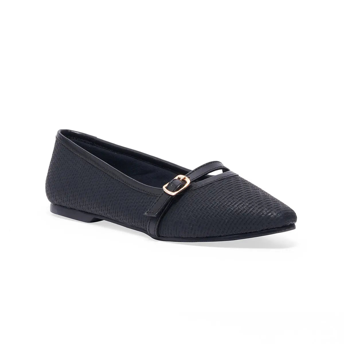 Klara Textured Ballerinas Status Shoes
