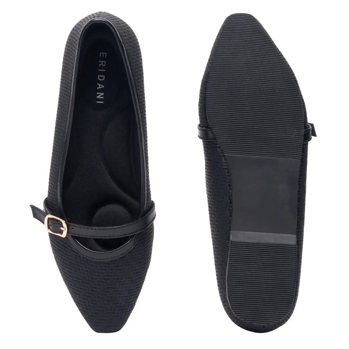 Klara Textured Ballerinas Status Shoes