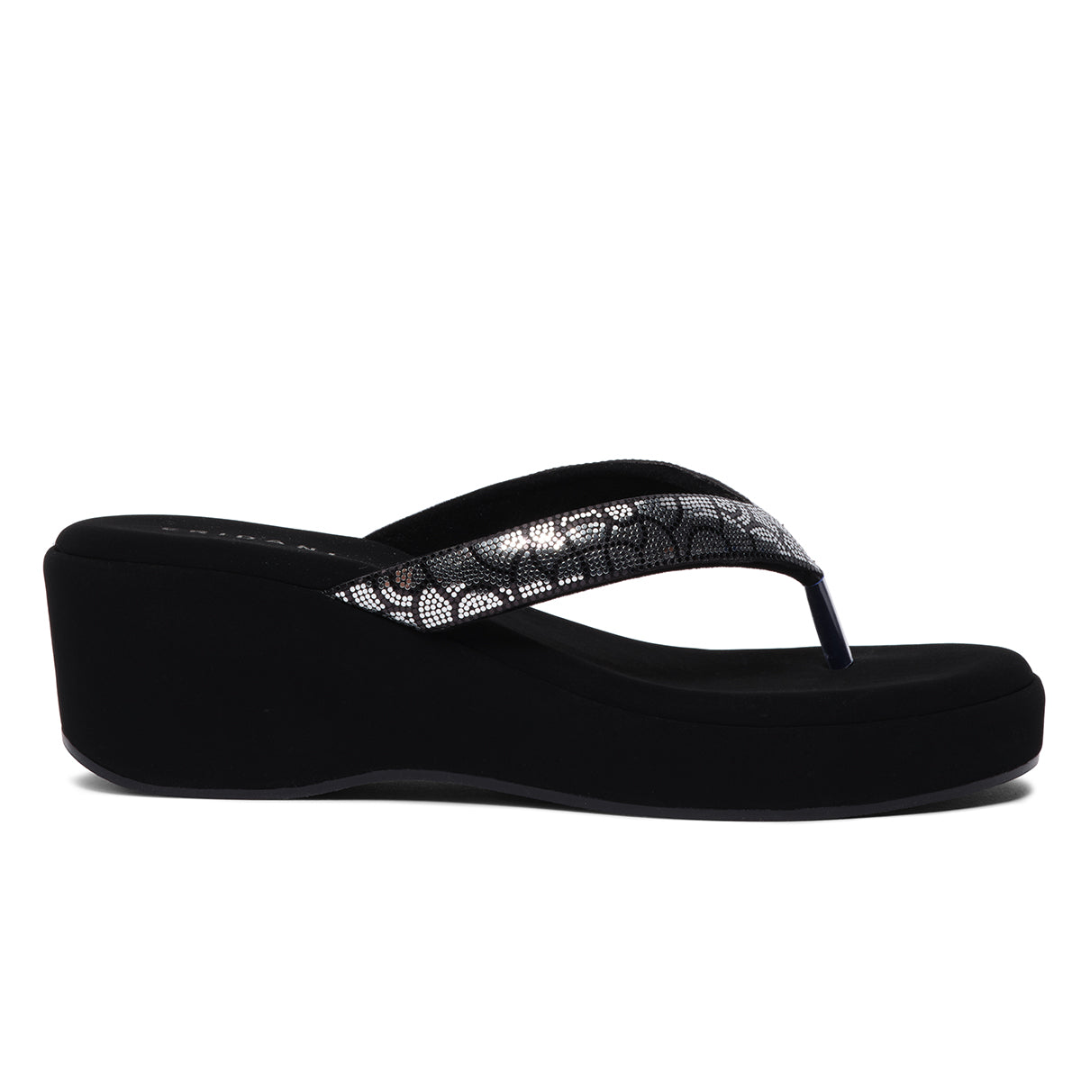 Kriaa Embellished Thong Wedges