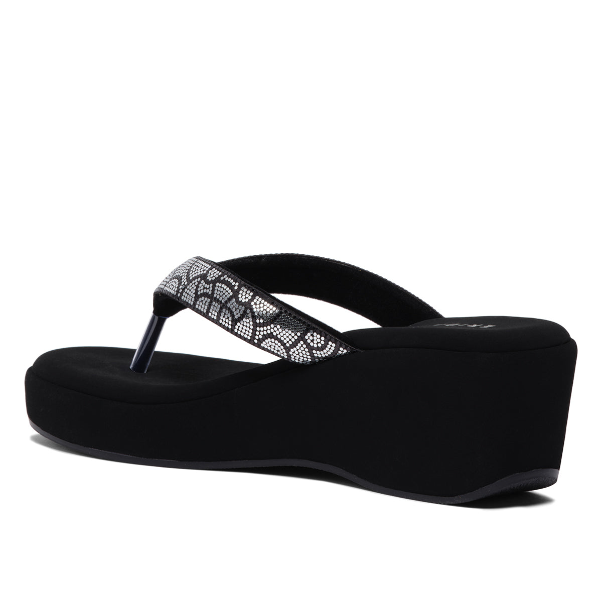 Kriaa Embellished Thong Wedges