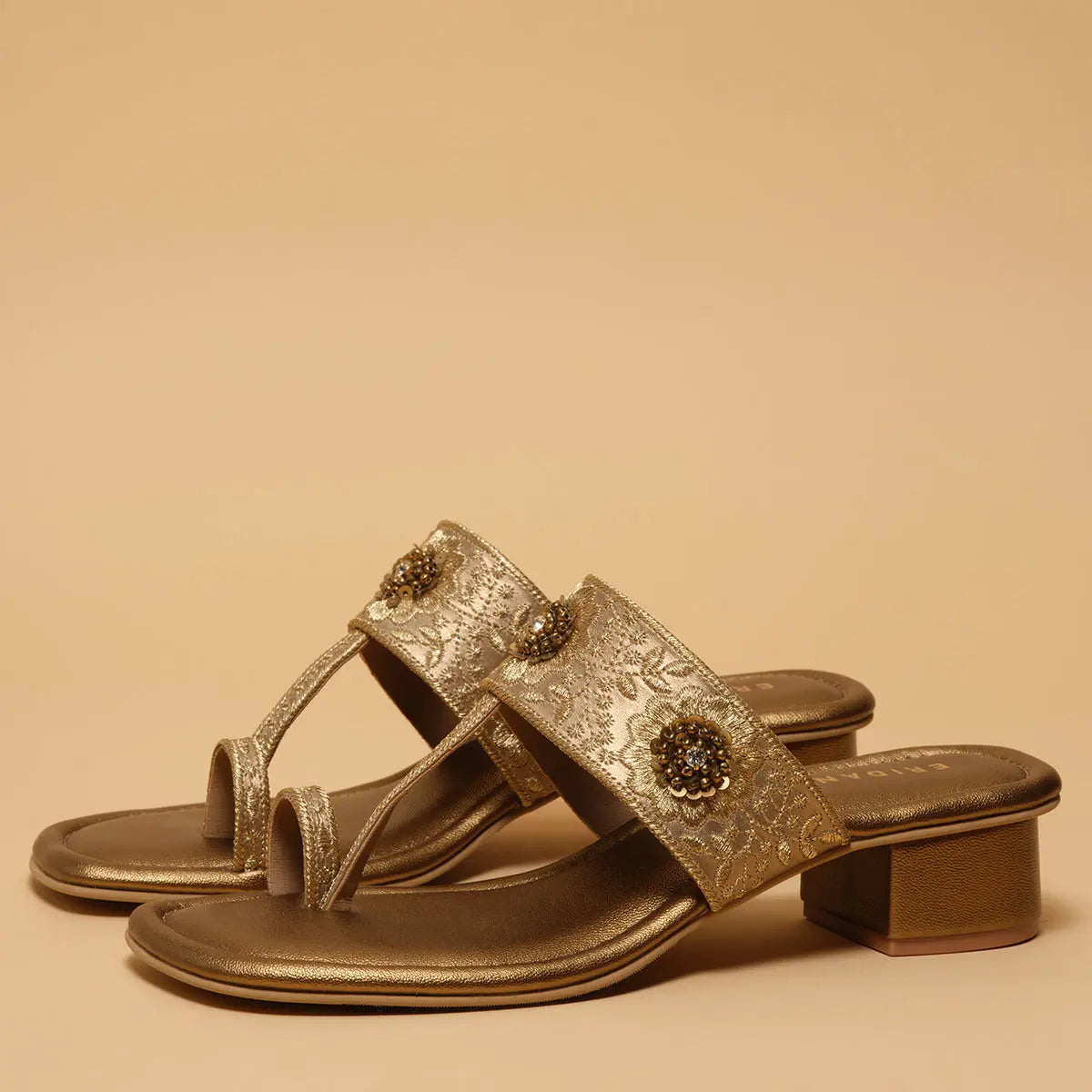 Kriva Embroidered Kolhapuri Macro Footwear Eridani