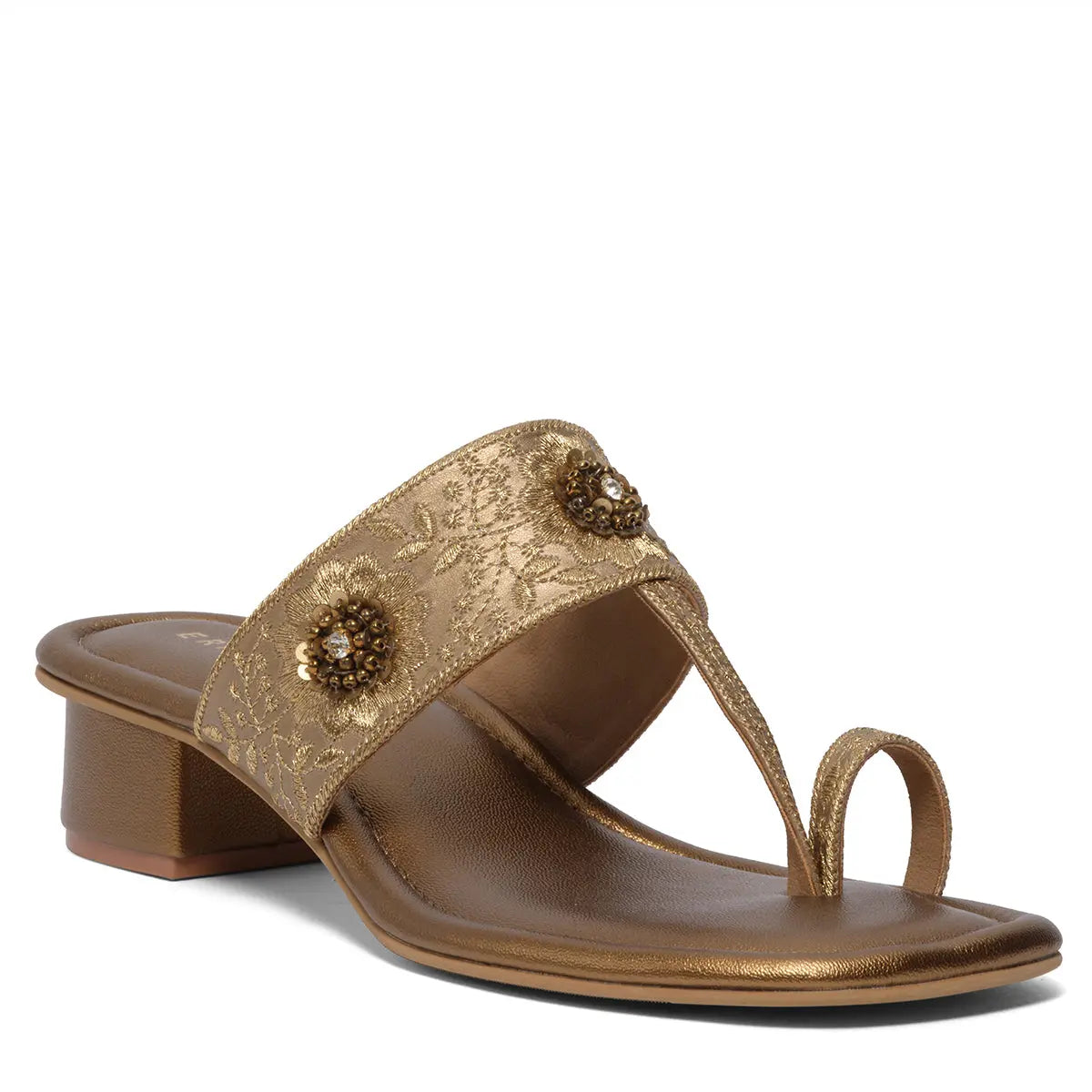 Kriva Embroidered Kolhapuri Macro Footwear Eridani