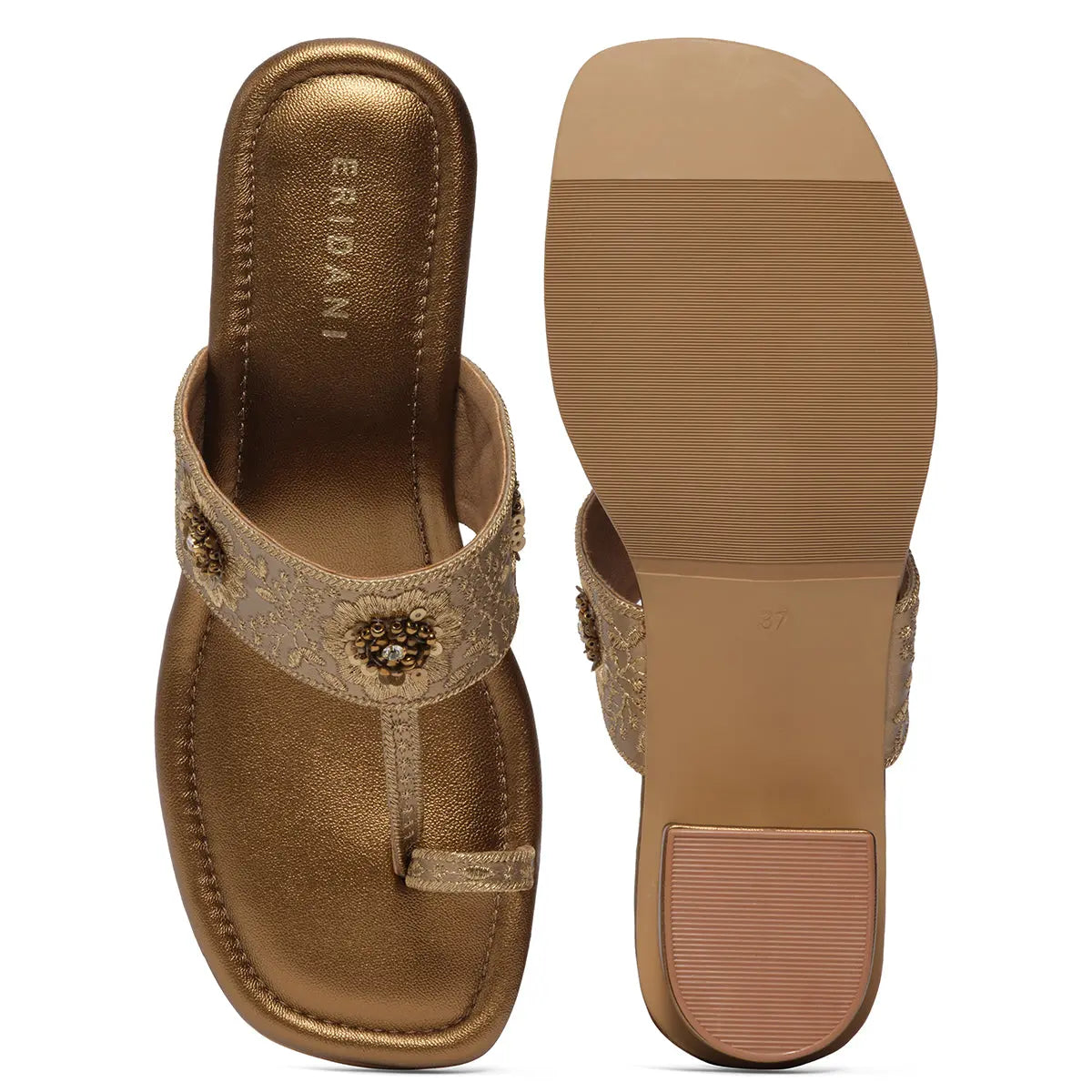 Kriva Embroidered Kolhapuri Macro Footwear Eridani