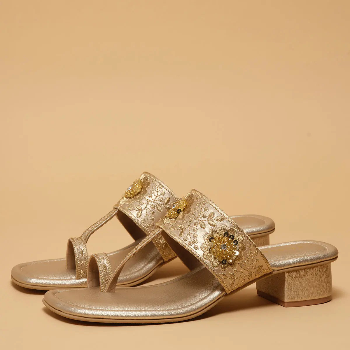 Kriva Embroidered Kolhapuri Macro Footwear