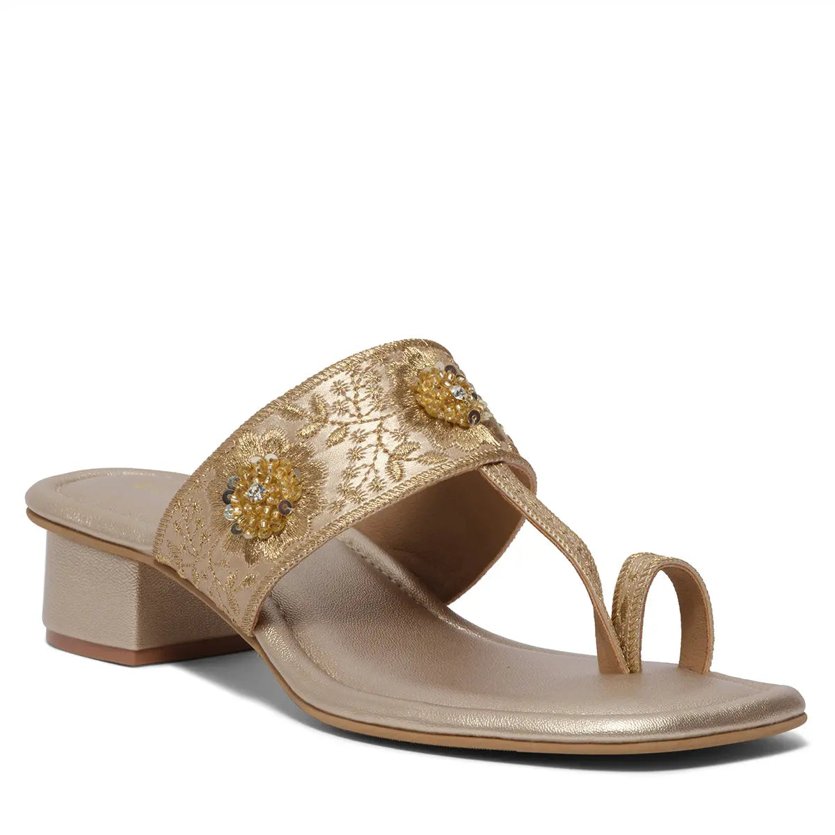 Kriva Embroidered Kolhapuri Macro Footwear