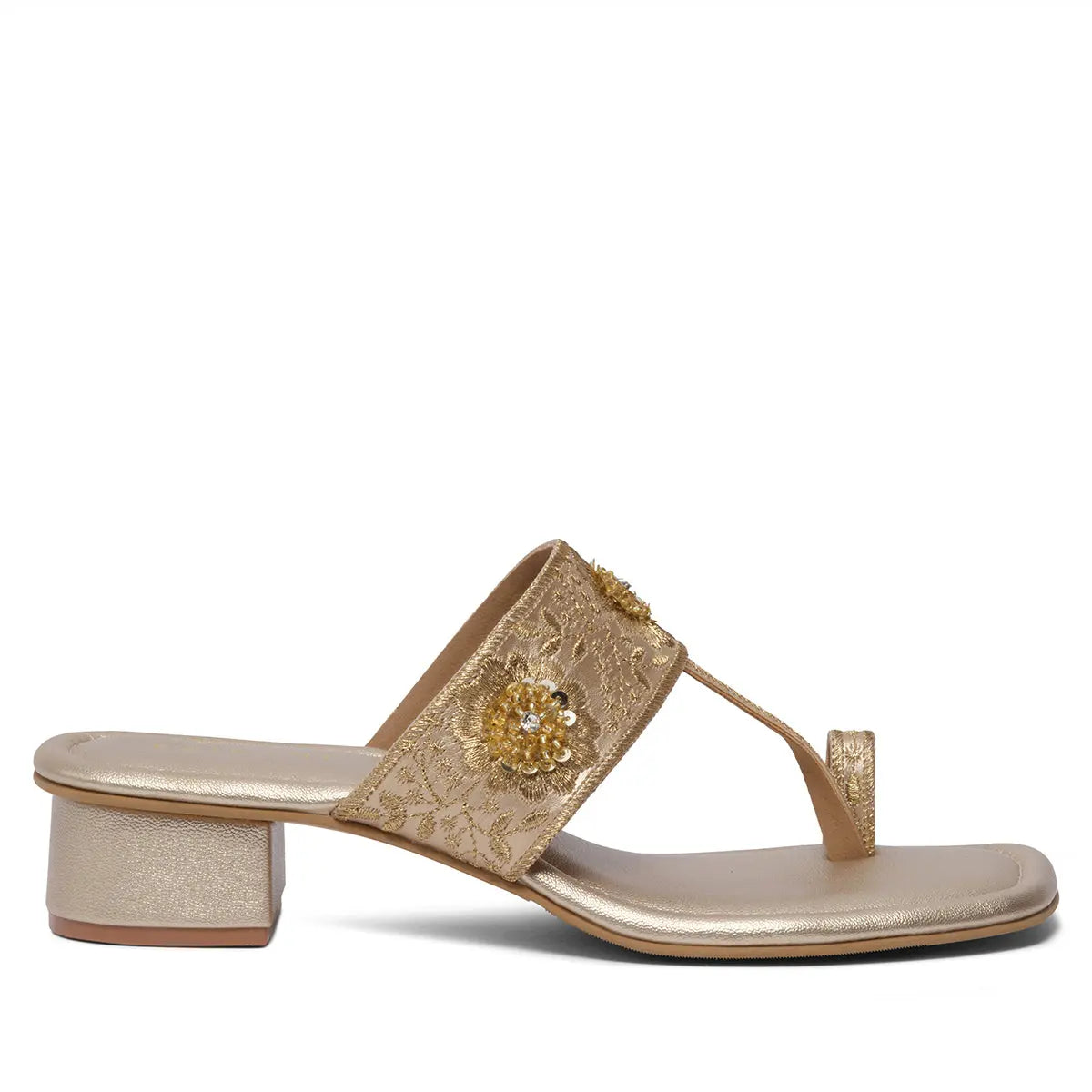 Kriva Embroidered Kolhapuri Macro Footwear