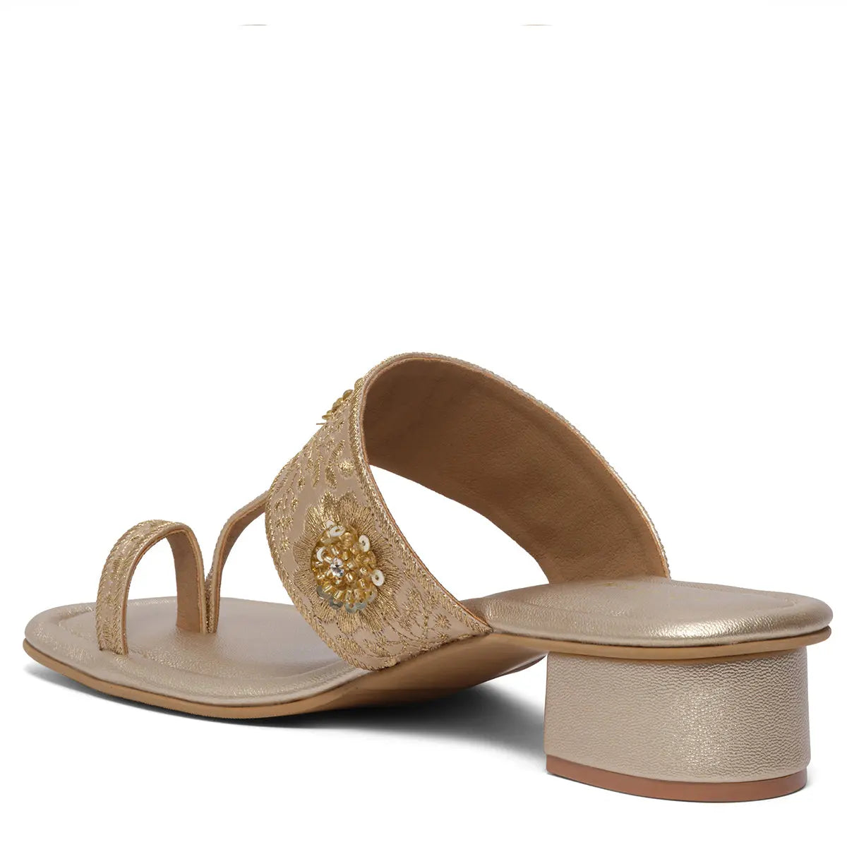 Kriva Embroidered Kolhapuri Macro Footwear