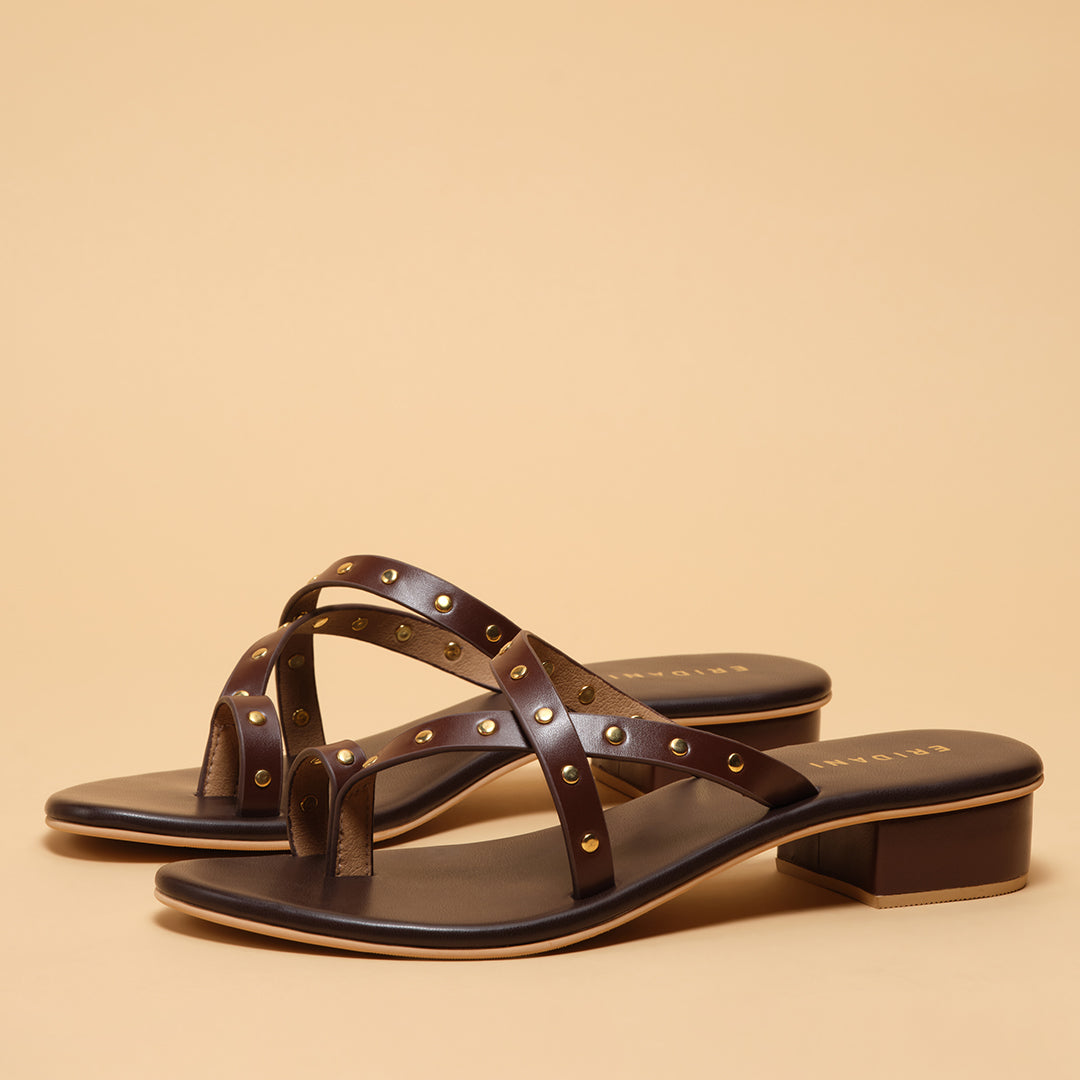 Lunive Studded Heels