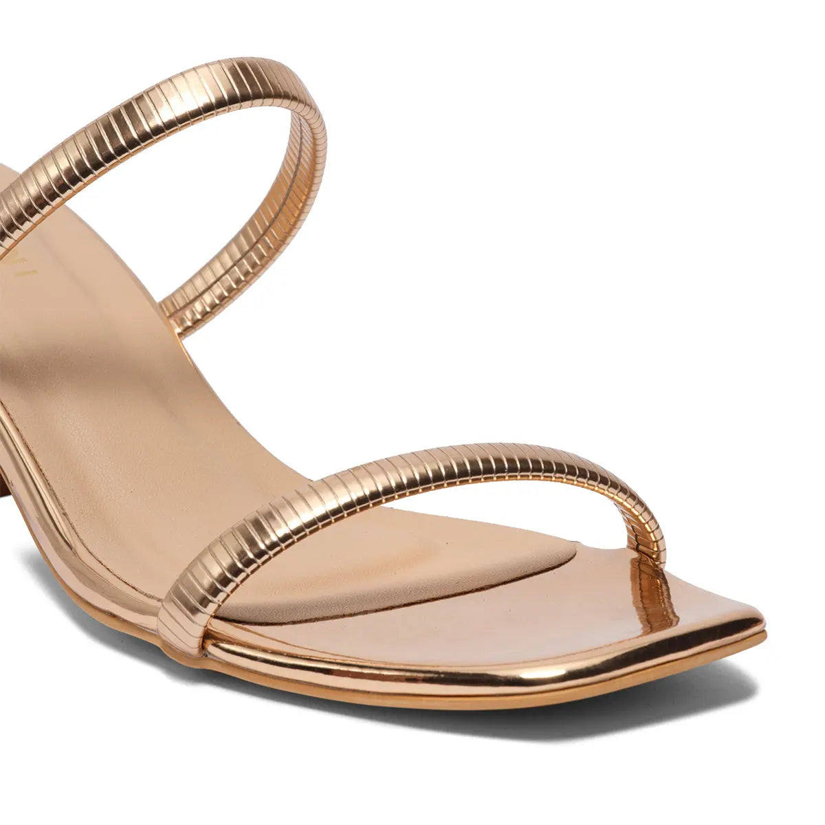 Lyraa Metallic Heels KM Footwear