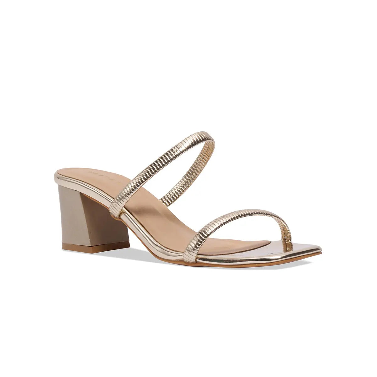 Lyraa Metallic Heels KM Footwear
