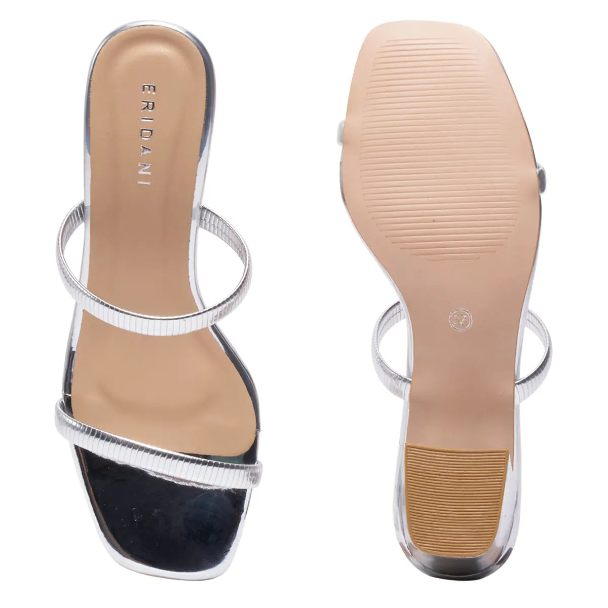 Lyraa Metallic Heels KM Footwear