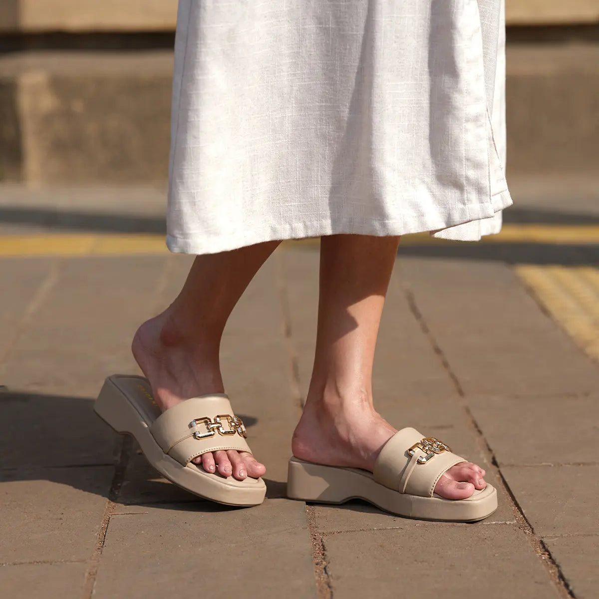 Mayaa Embellished Wedges SilverStar Footwear