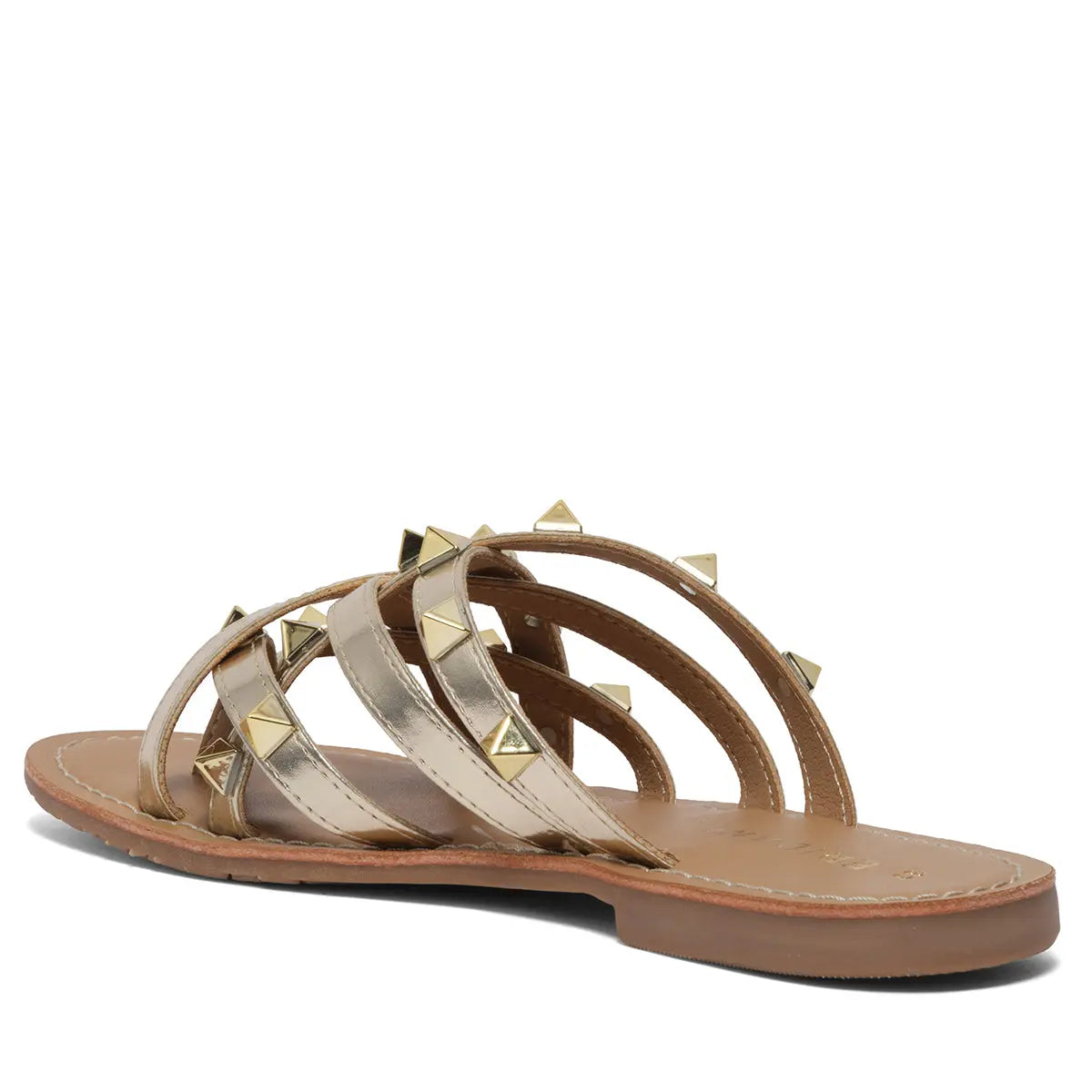Mian Studded Flats Indian Leather Company