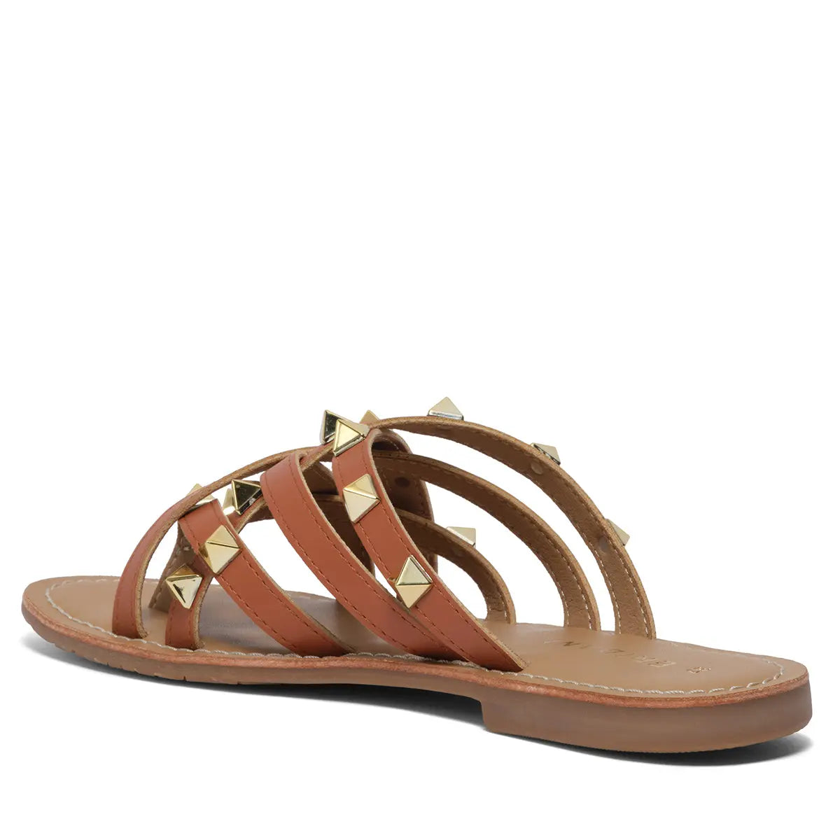 Mian Studded Flats Indian Leather Company