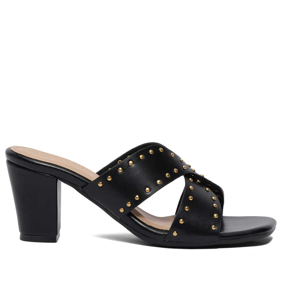 Miko Studded Heels 3D Fashion