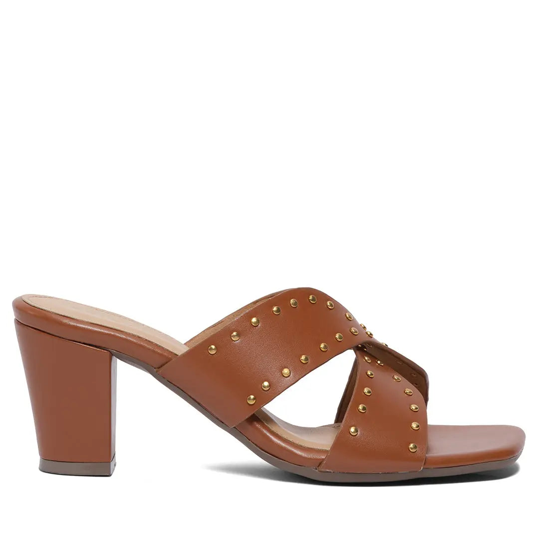 Miko Studded Heels 3D Fashion