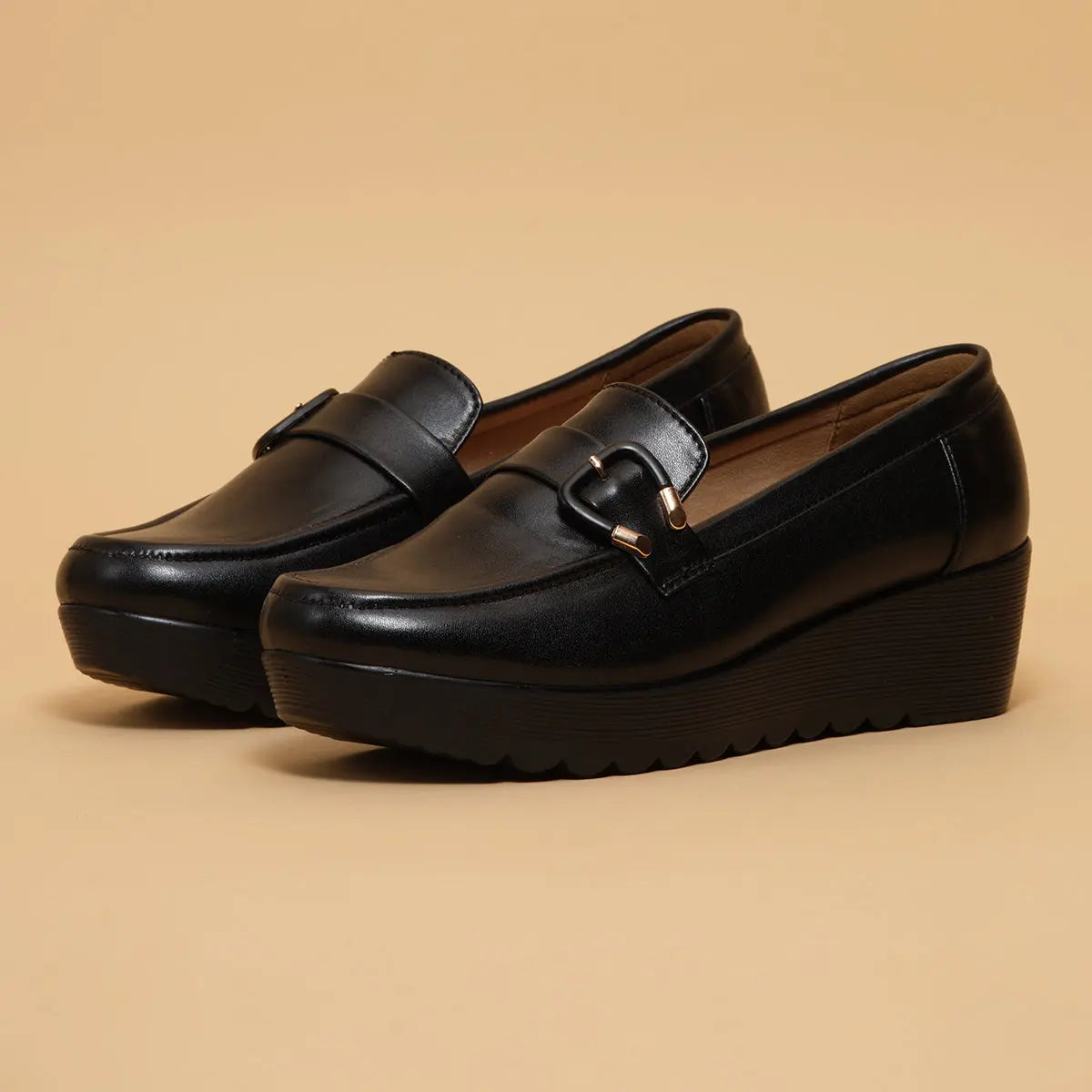 Milie Buckle Loafers Aleeza International