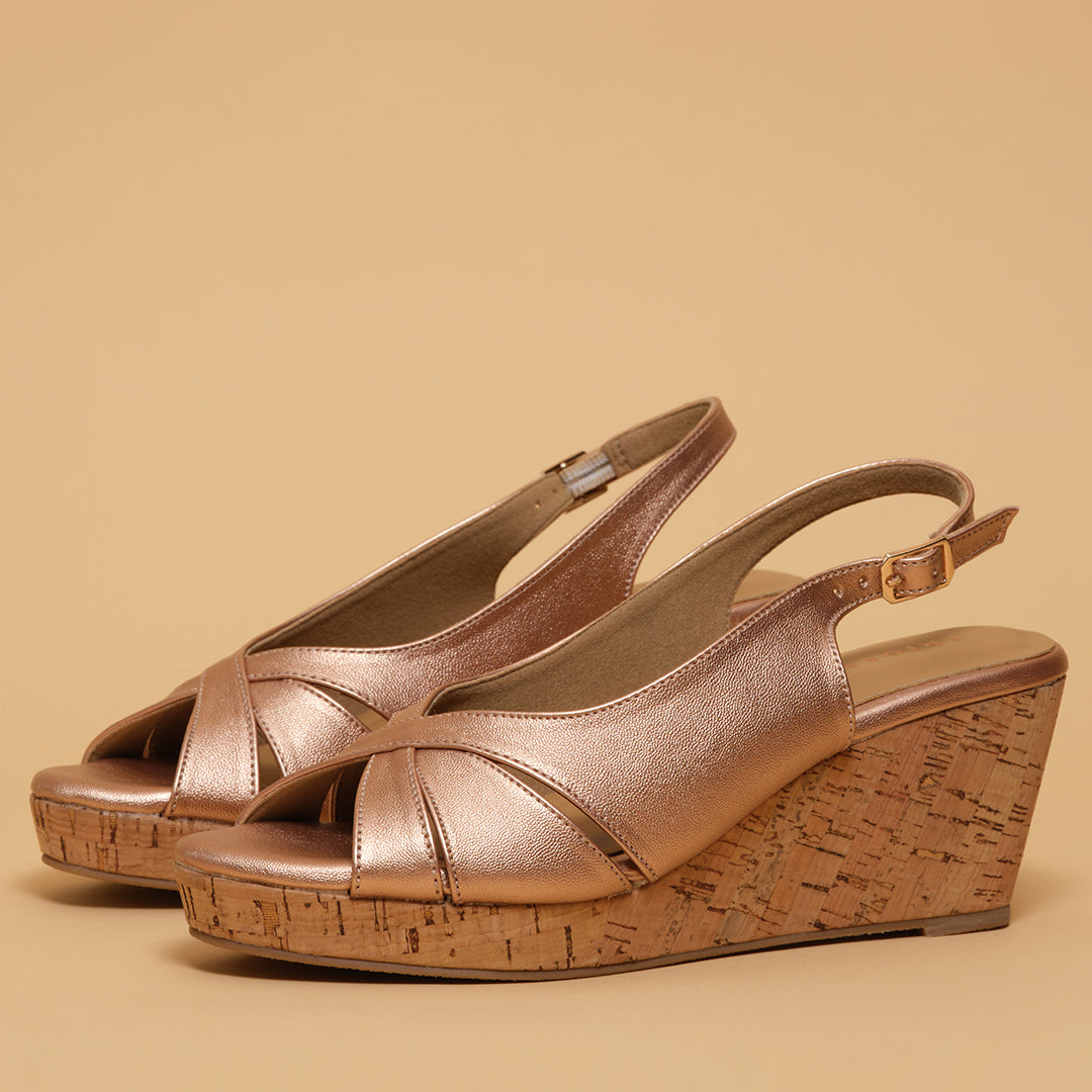 Mysha Peep Toe Wedges