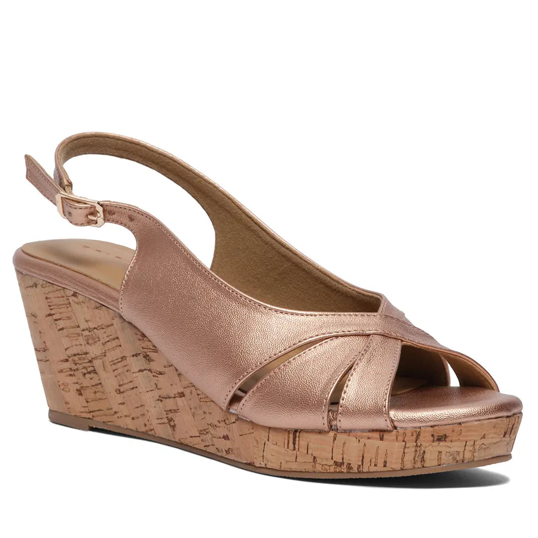 Mysha Peep Toe Wedges Star Footwear