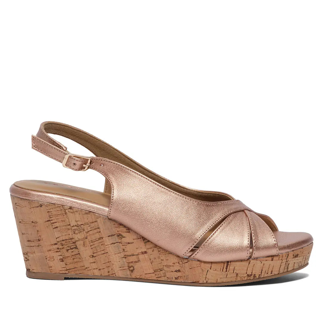 Mysha Peep Toe Wedges Star Footwear