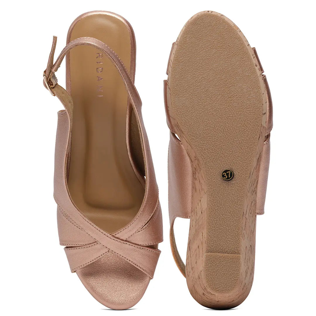 Mysha Peep Toe Wedges Star Footwear